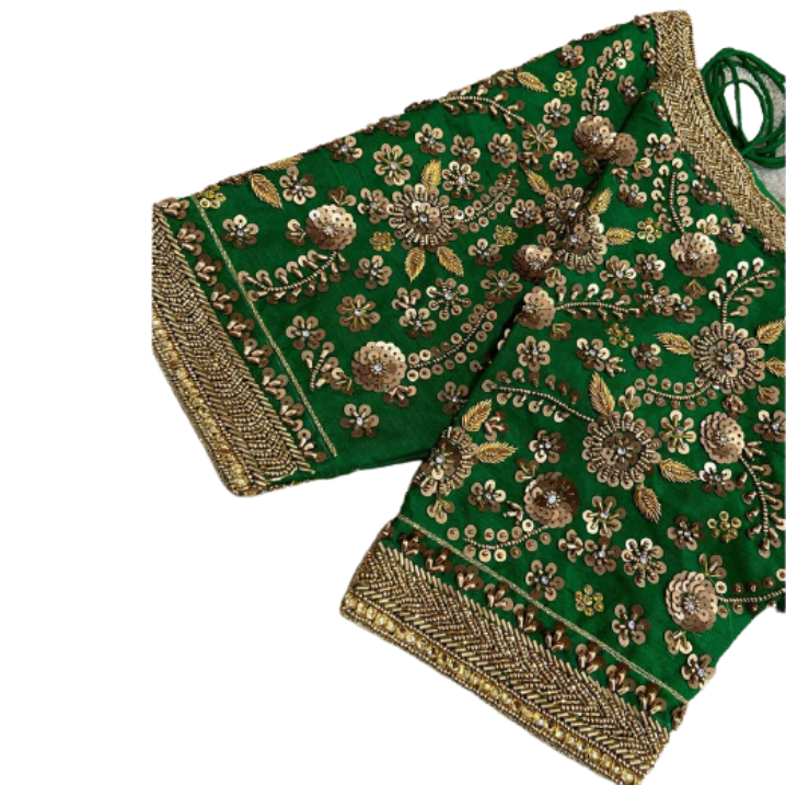 Zardosi And Kundan Design Blouse